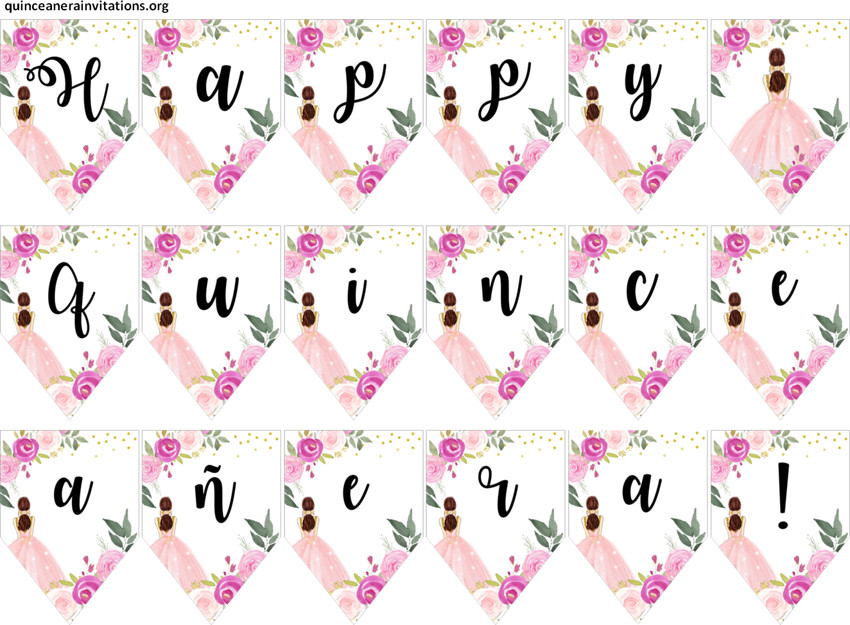 Happy Quinceanera Banner