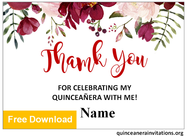 printable quinceanera birthday cards