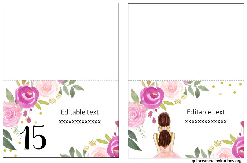 quinceanera food labels