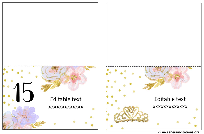 quinceanera candy table labels