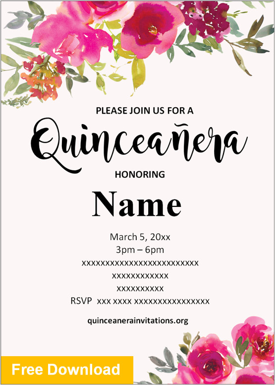 damask quinceanera invitation
