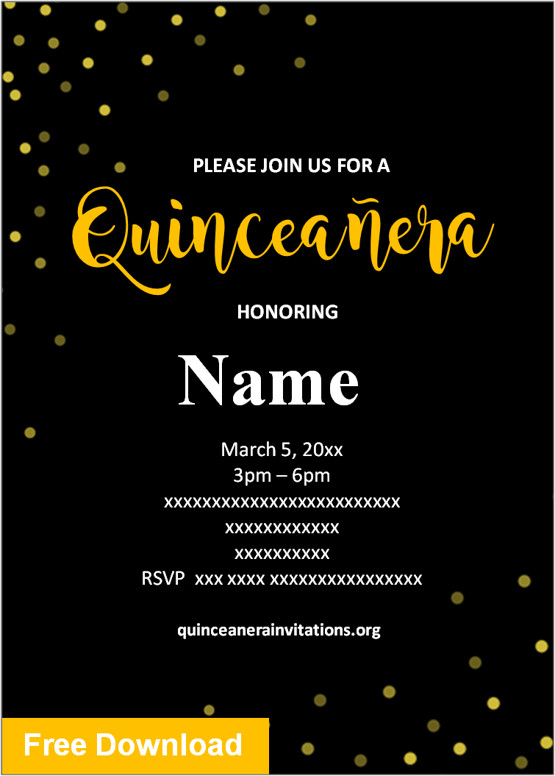 quinceanera digital invitation