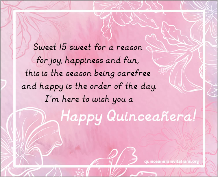 quinceanera congratulations message