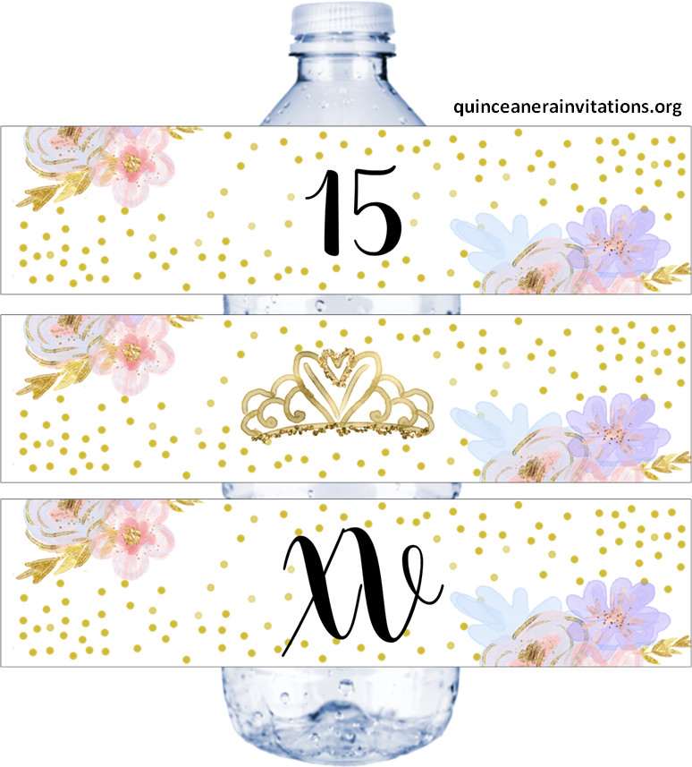 free printable water labels